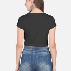 Alternative view of Crop Top - Black