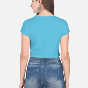 Alternative view of Crop Top - Sky Blue